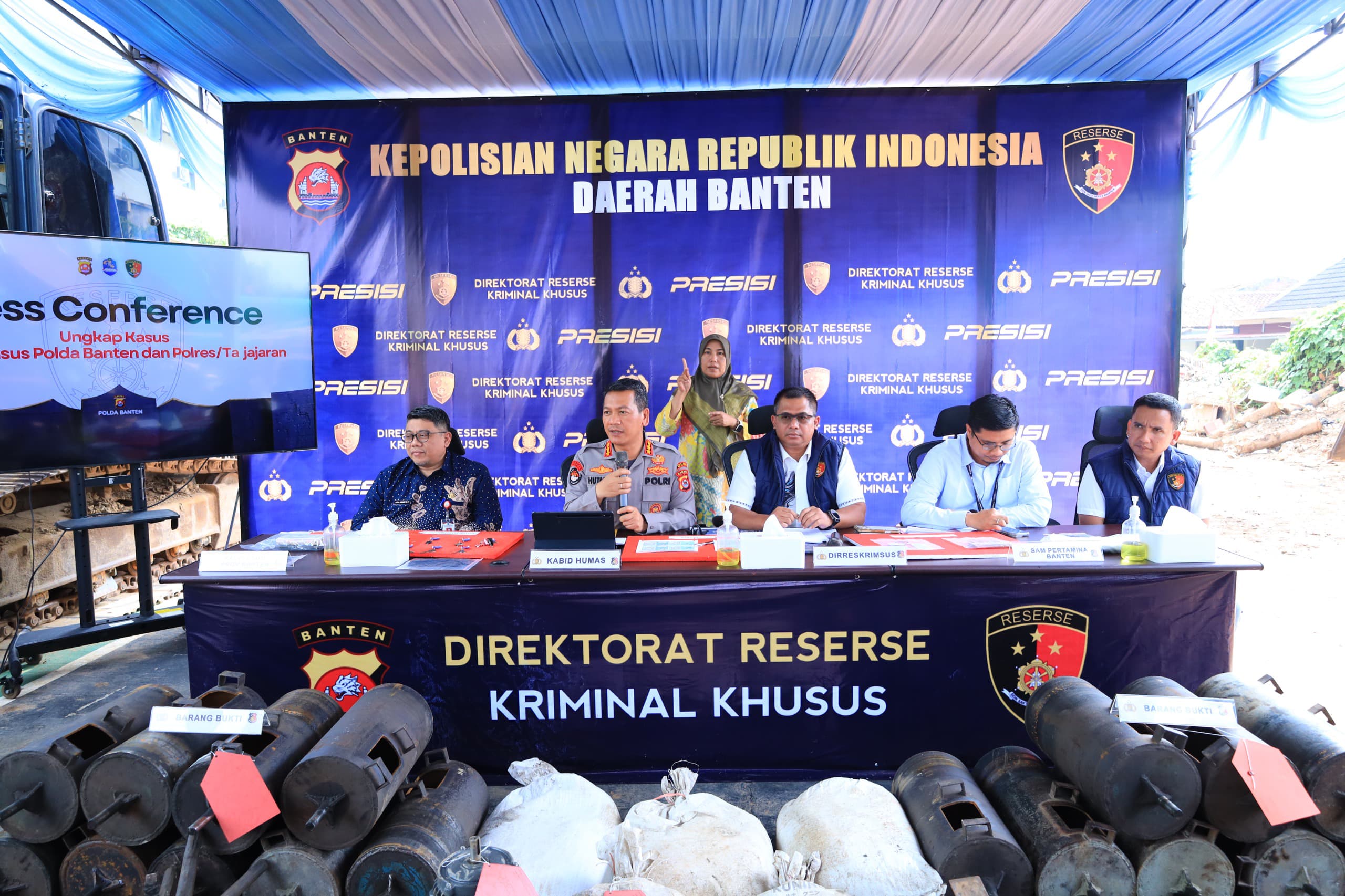 Polda Banten Ungkap 8 Kasus Tambang Ilegal dan Penyalahgunaan Solar Subsidi, 7 Tersangka Ditetapkan