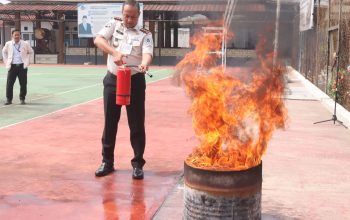 Lapas Serang Gandeng Damkar Sosialisasi Penanggulangan Kebakaran