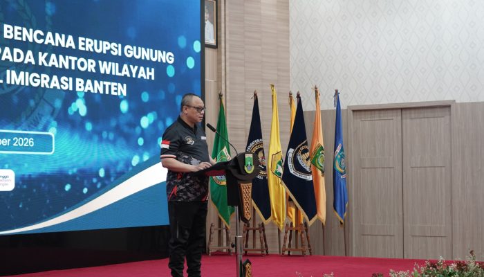 Kanwil Imigrasi Banten Latih Pegawai Hadapi Ancaman Erupsi Gunung Api dan Megathrust