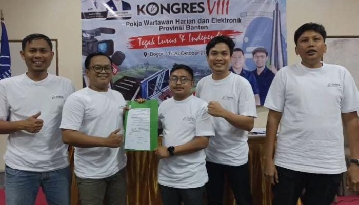 Khaerul Anwar Terpilih dalam Kongres VIII Pokja Wartawan Banten di Bogor